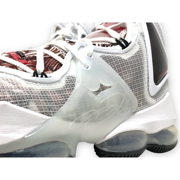 Nike Lebron XIX 19 Sketch Men Basketball Shoe White/Red-Black Size 10 CZ0203 101 main image 8